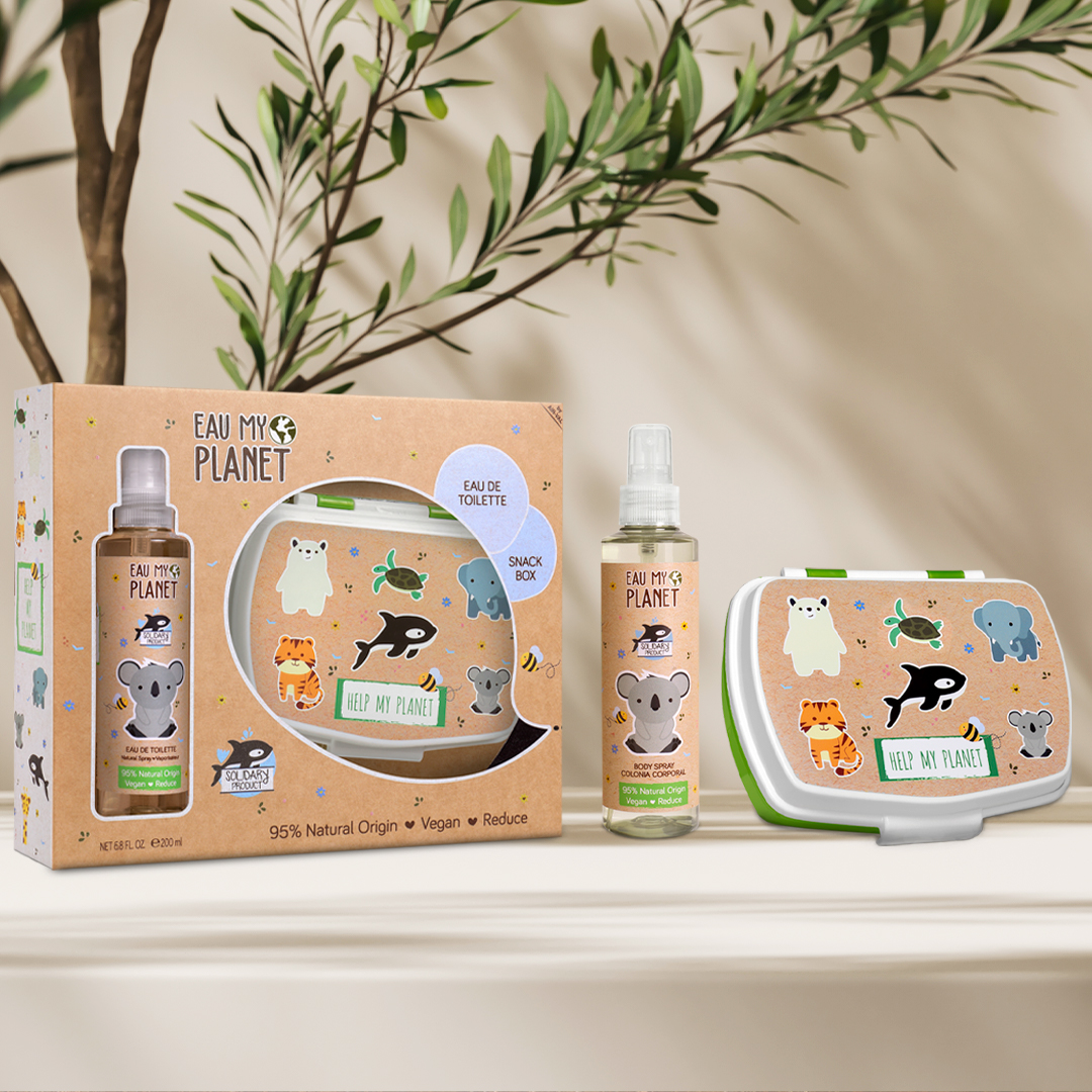 Gift set with EDT 200 ml & <br>snack box